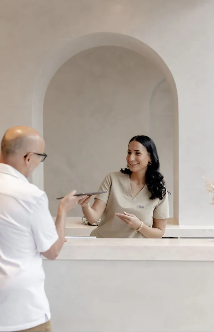 Clinic front desk call workflow captured by RUU AI receptionist